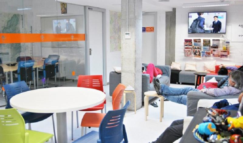 Imagen de una de las instalaciones el Scout Madrid Hostel