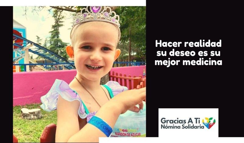 Una pequeña princesa cumple su deseo