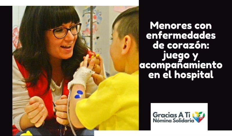 Actividad de acompañamiento a menores en el hospital