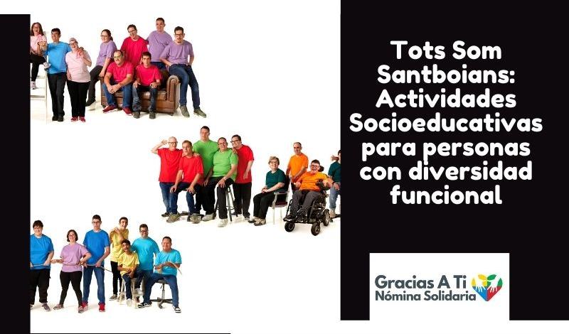 Imagenes de personas con discapacidad que participan en las actividades de la entidad